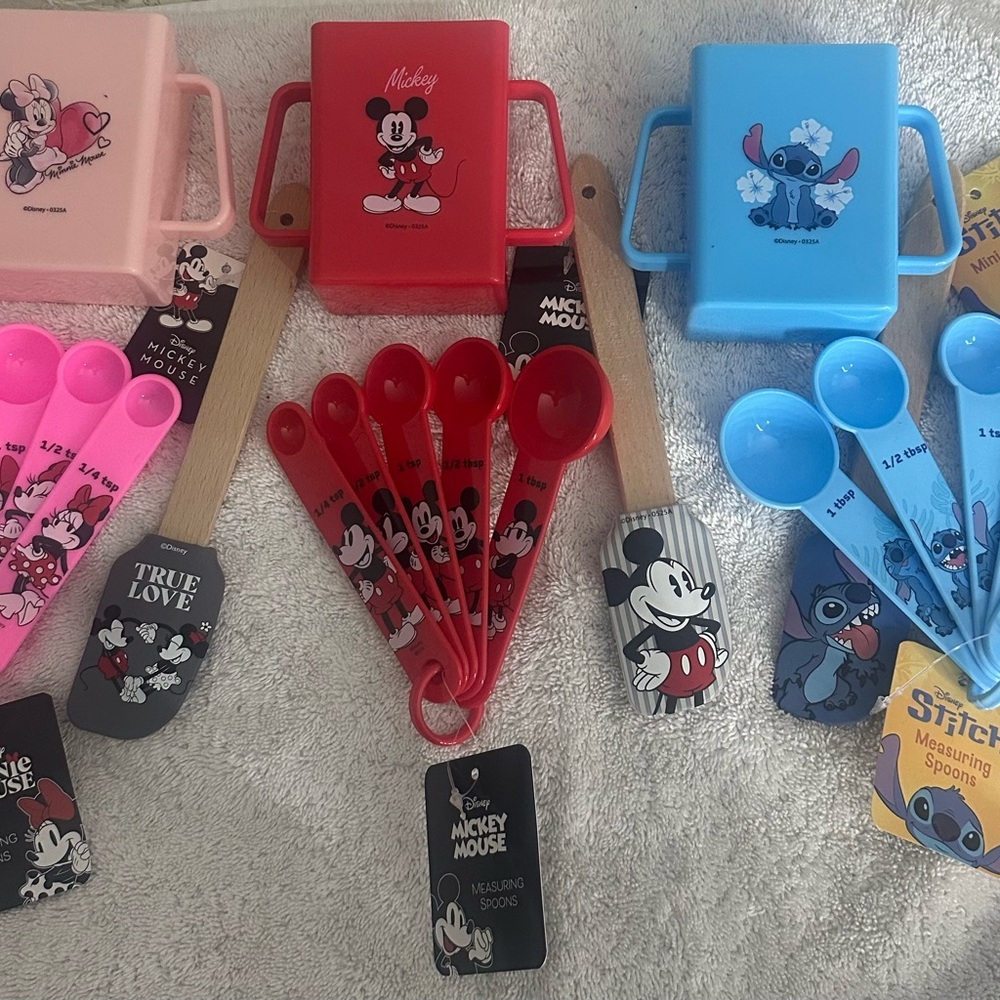 Disney Mickey Minnie and Stitch Colorful Kitchen Utensils